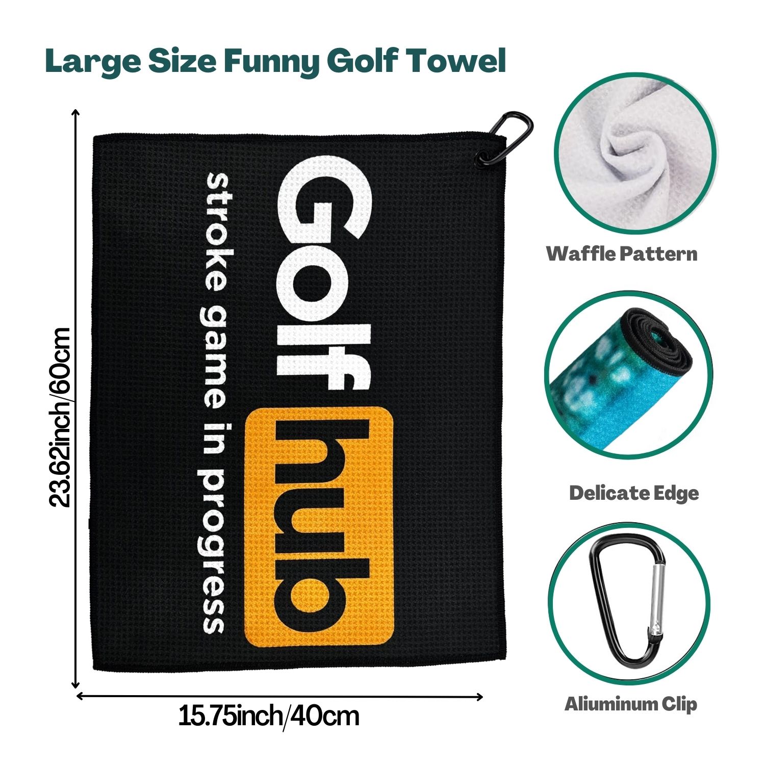 Serviette de golf drôle en mic - Golf Equipment Stores avis et prix
